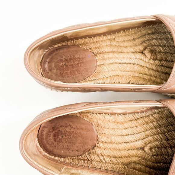 Gucci GG Marmont Quilted Chevron Espadrilles Charlotte 6.5 - Picture 8 of 10